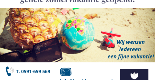 Fysiotherapie tijdens uw vakantie!